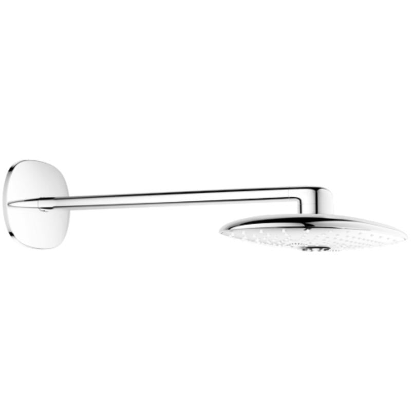 Oversikt takdusj sett krom Grohe Rainshower 360 med dusjarm