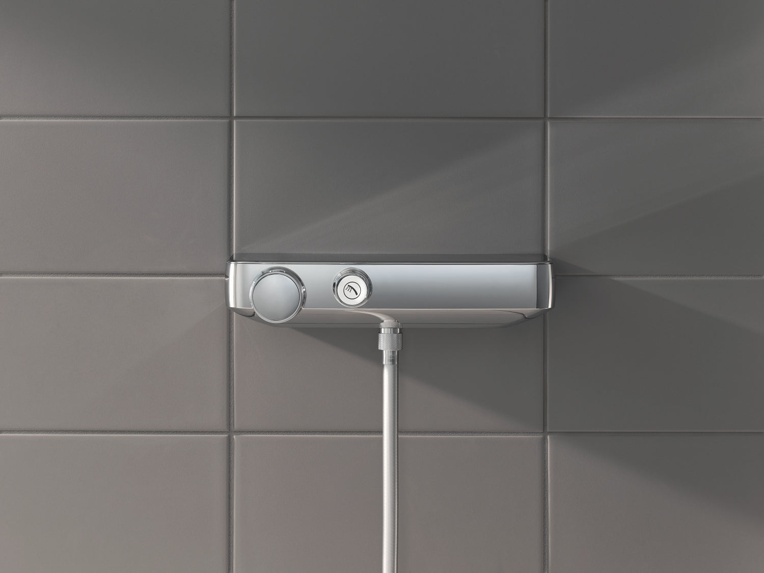 Termostat dusjsett krom Grohe Grohtherm SmartControl montert