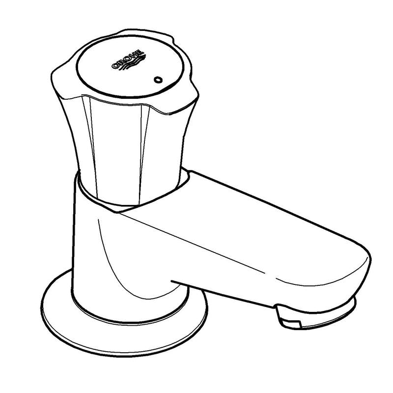 Veggventil krom - Grohe Costa L nærbilde kromfinish