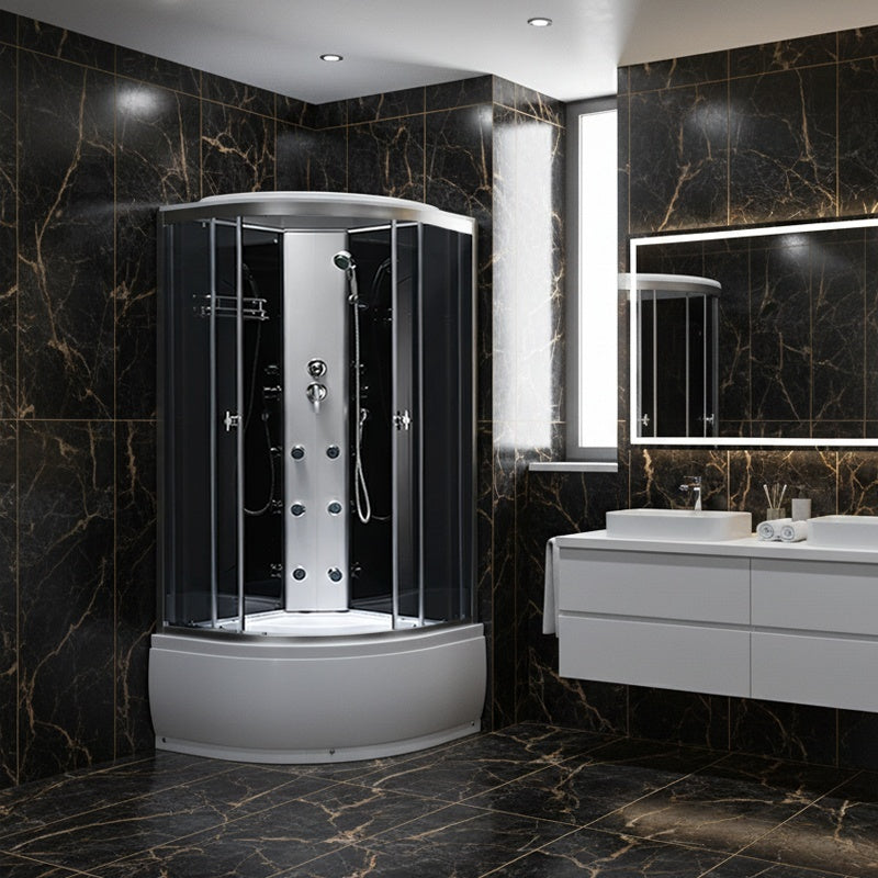 Hydrosan WSH7602B dusjkabinett  cm – innvendig med massasjedyser