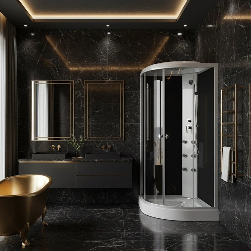 Hydrosan WSH7602A dusjkabinett  cm – innvendig med massasjedyser