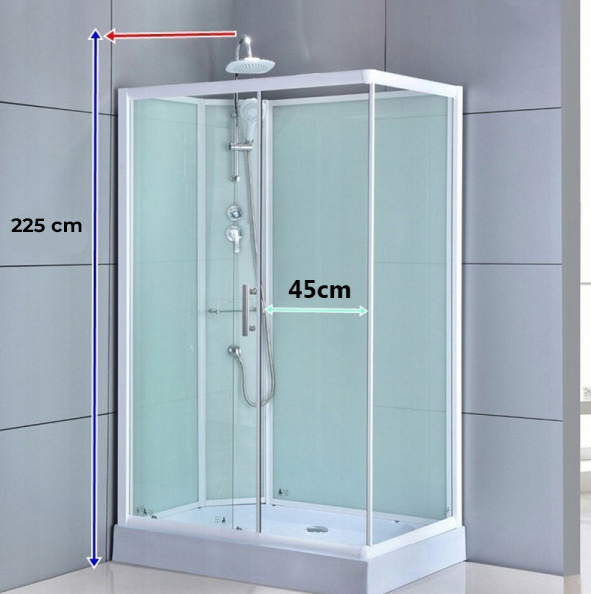 Rektangulaert Dusjkabinett () Rektangulaert Dusjkabinett