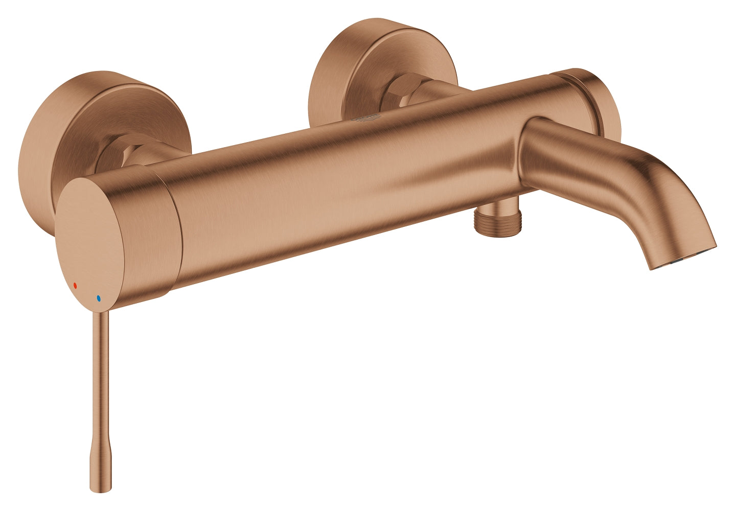 Badekarbatteri ettgreps Brushed Warm Sunset Grohe Essence forfra