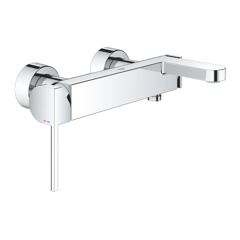 Badekarbatteri ettgreps veggmontert krom Grohe Plus forfra