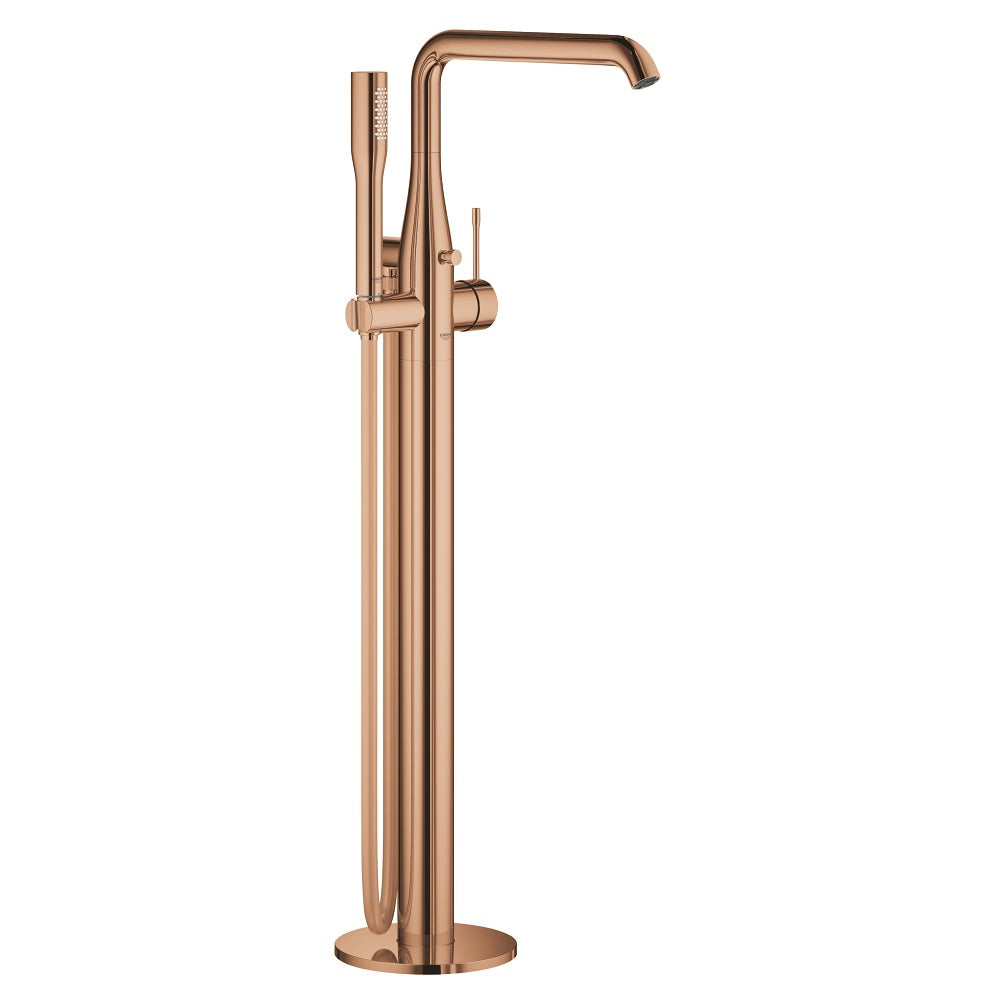 Badekarbatteri gulvmontert Warm Sunset Grohe Essence forfra