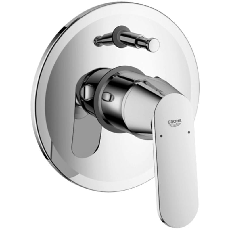 Oversikt av Badekarbatteri innbyggings ettgreps krom Grohe Eurosmart Cosmopolitan