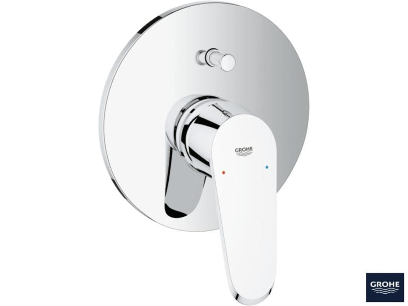 Bakside av Badekarbatteri innbyggings krom Grohe Eurodisc Cosmopolitan