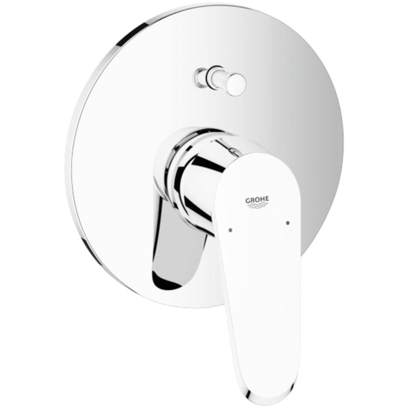 Nærbilde av hendel på Badekarbatteri innbyggings krom Grohe Eurodisc Cosmopolitan