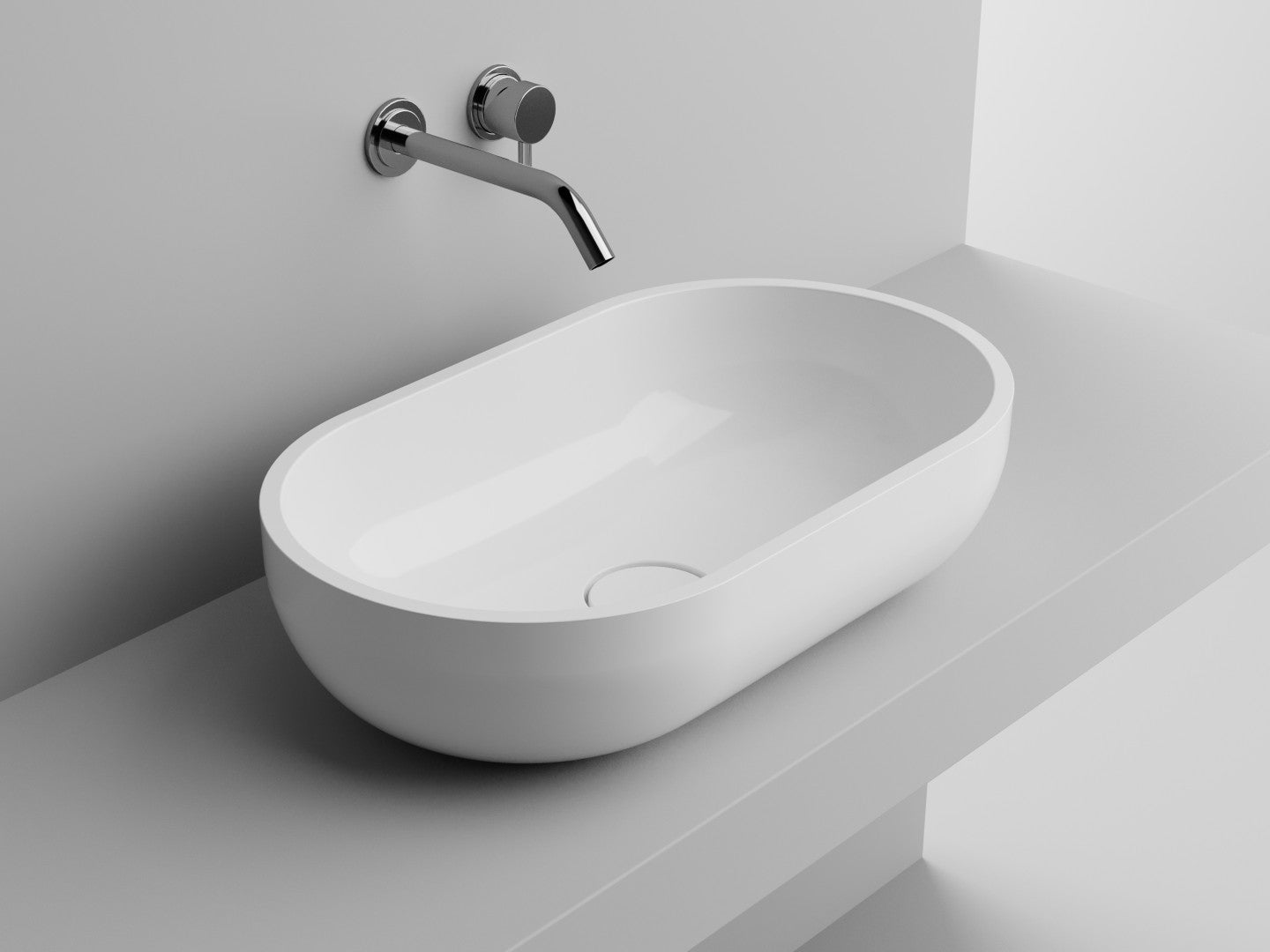 Detalj av badekarbatteri og servantbatteri børstet hard grafitt Grohe Atrio