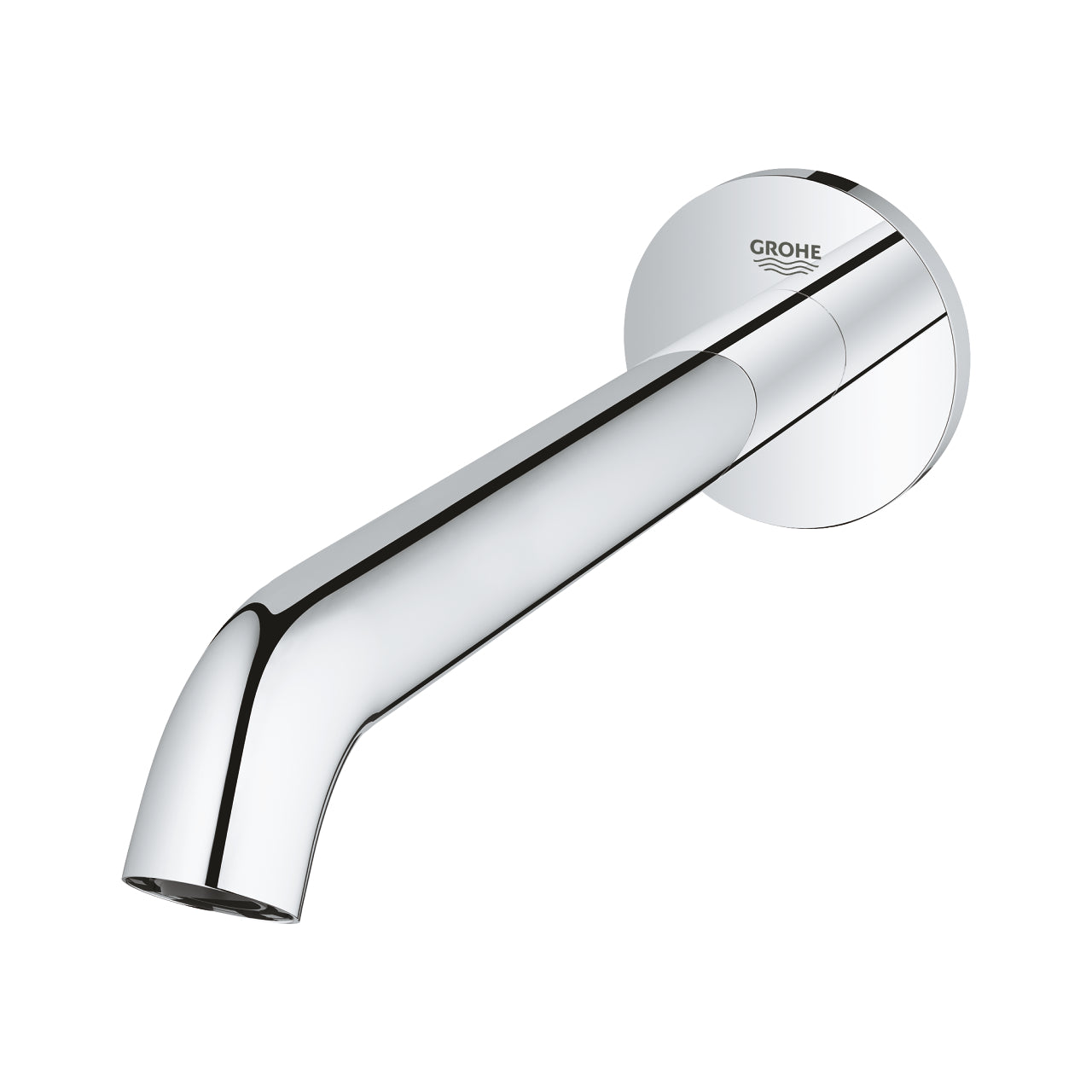 Detalj av kromfinish på badekarbatteri Grohe Essence