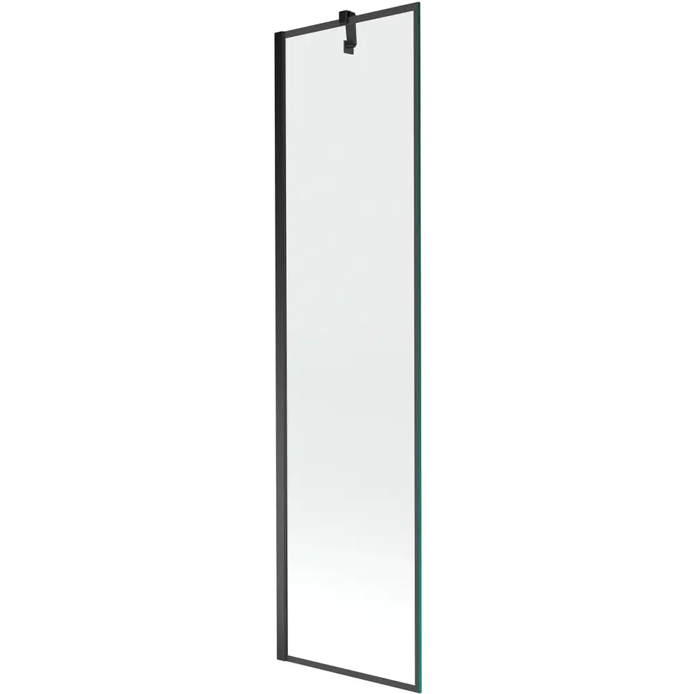 Badekarvegg 1-delt 50x150 Cm Svart Mønster Svart S1