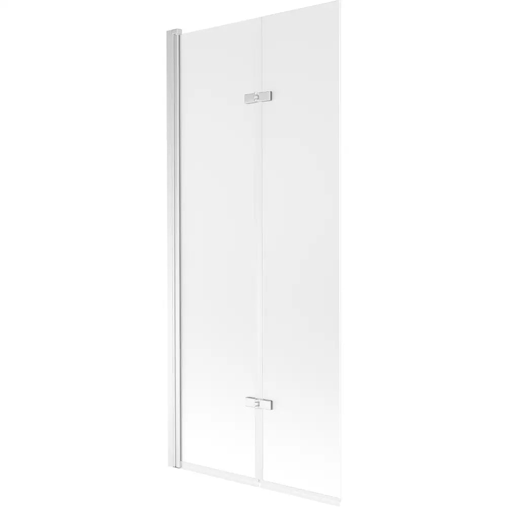 Badekarvegg 2-delt 80x150 Cm Frosted Krom