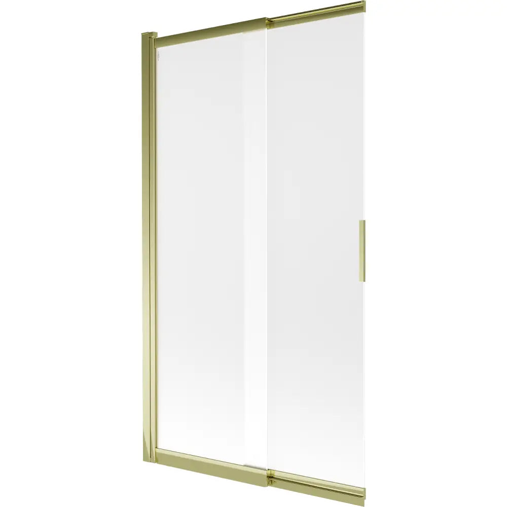 Badekarvegg 2-delt Skyvbar 100x150 Cm Frostet Gull