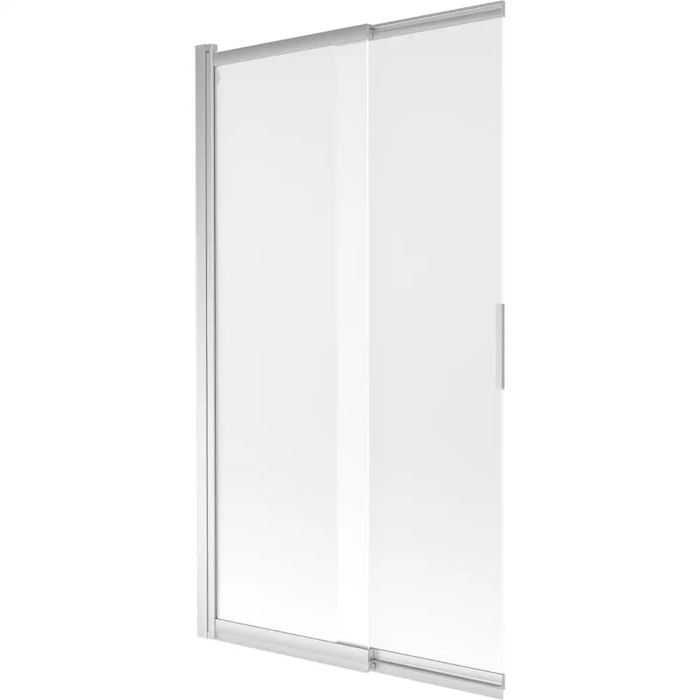 Badekarvegg 2-delt Skyvbar 100x150 Cm Frostet Krom