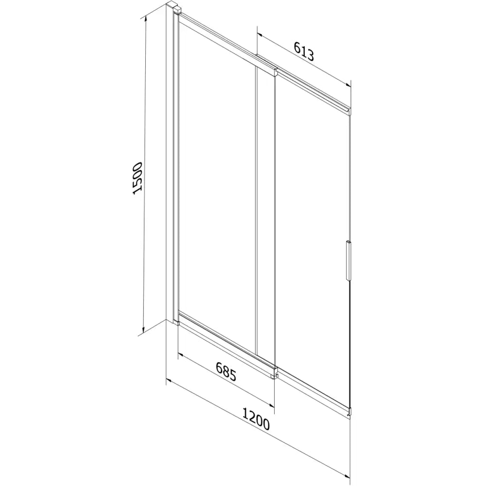 Badekarvegg 2-delt Skyvbar 120x150 Cm Frostet Gull