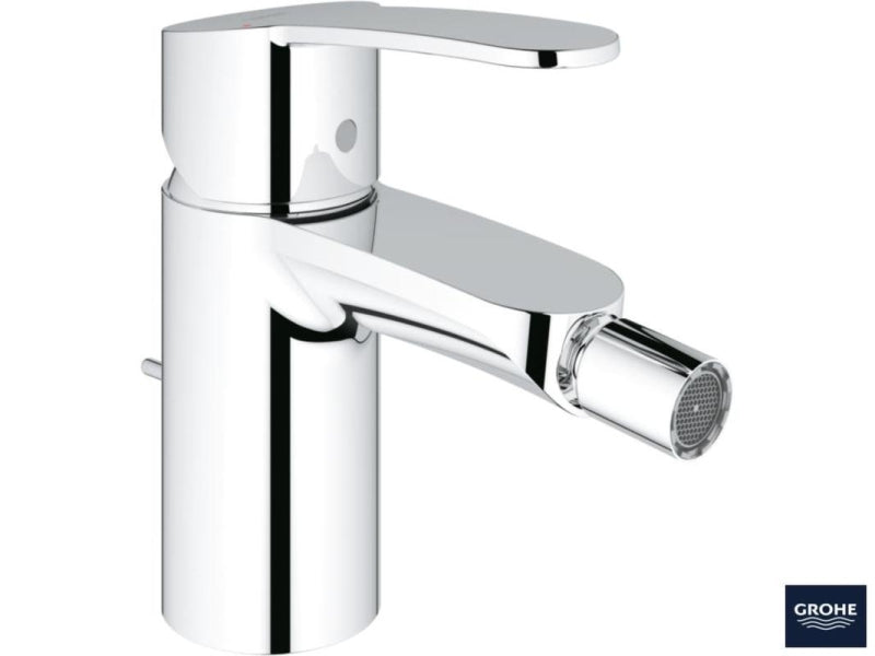 Detalj av hendel på bidetbatteri ettgreps krom Grohe Eurostyle Cosmopolitan