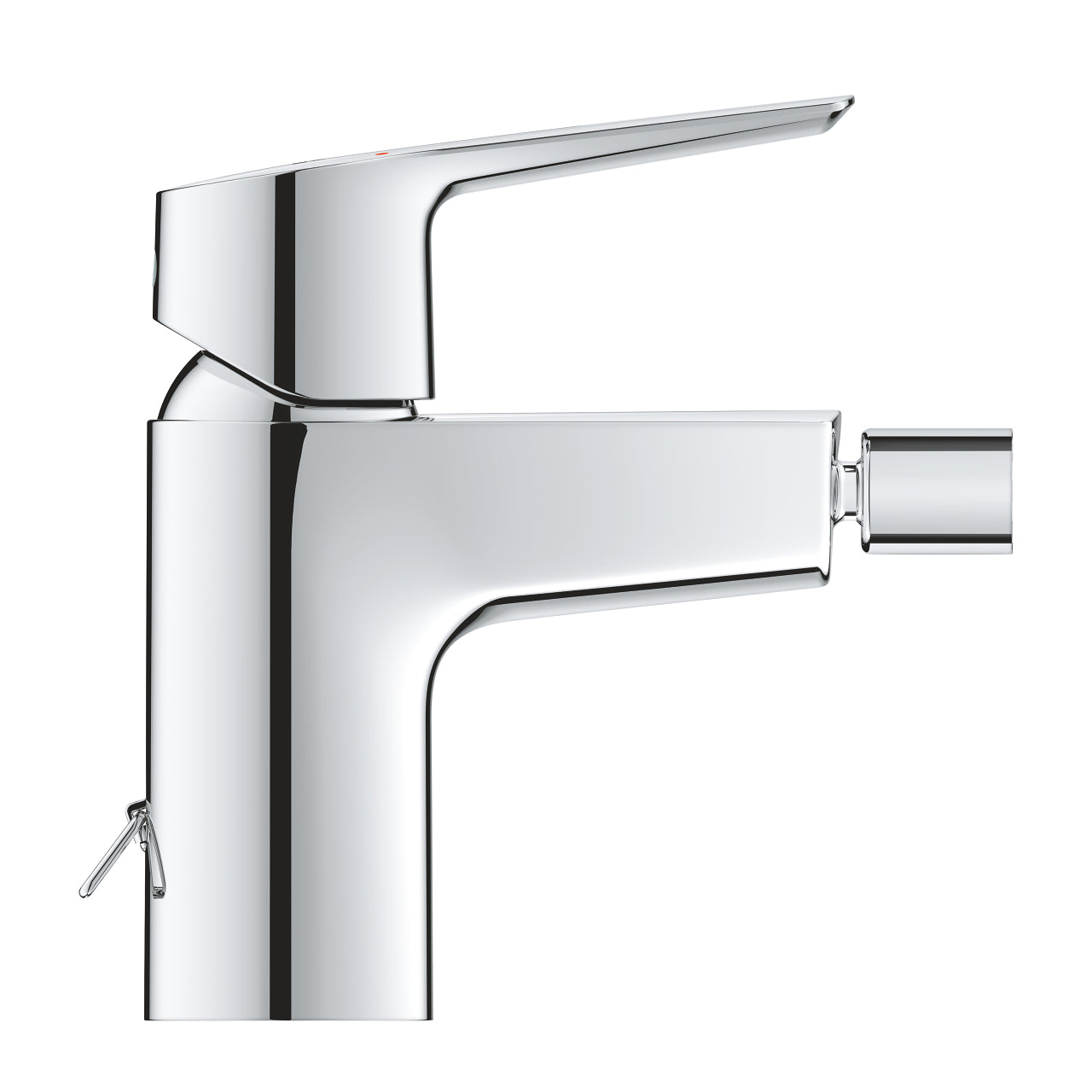 Detalj av kromfinish på Bidetbatteri Grohe Start