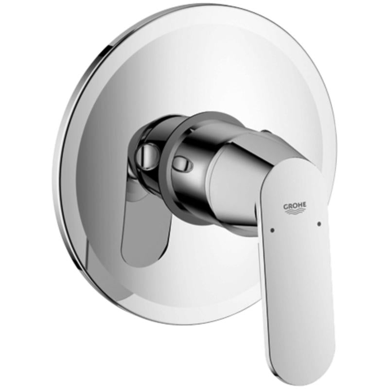 Oversikt av dusjbatteri innbyggings ettgreps krom Grohe Eurosmart Cosmopolitan