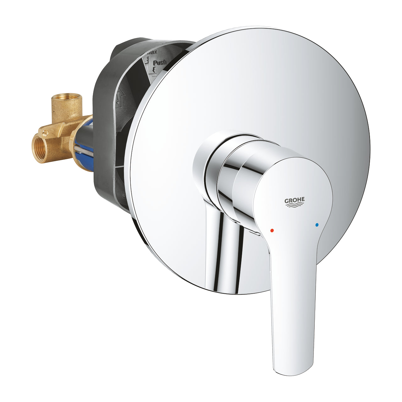 Dusjbatteri innbyggings ettgreps krom Grohe Start forfra