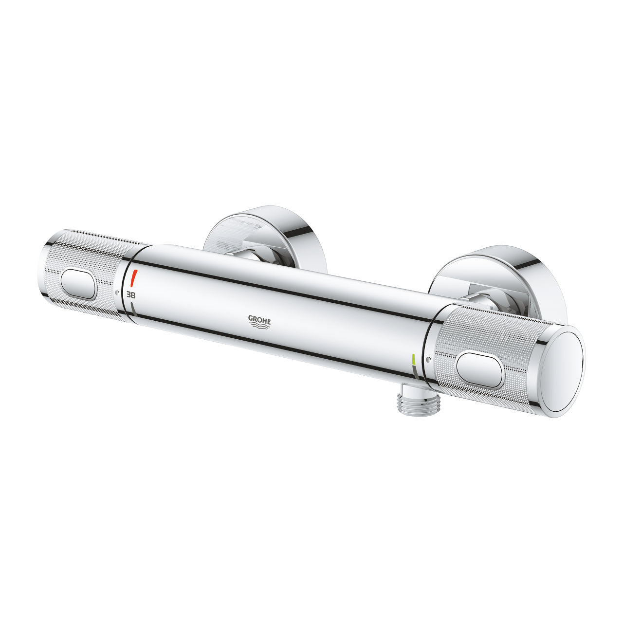 Detalj av dusjbatteri termostat krom Grohe Grohtherm 1000