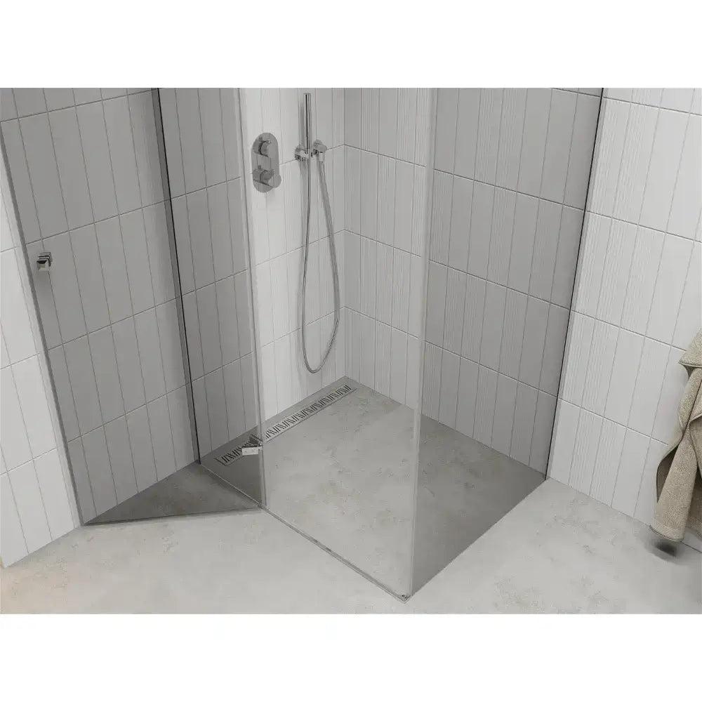 Dusjhjørne 70x120 Cm Krom