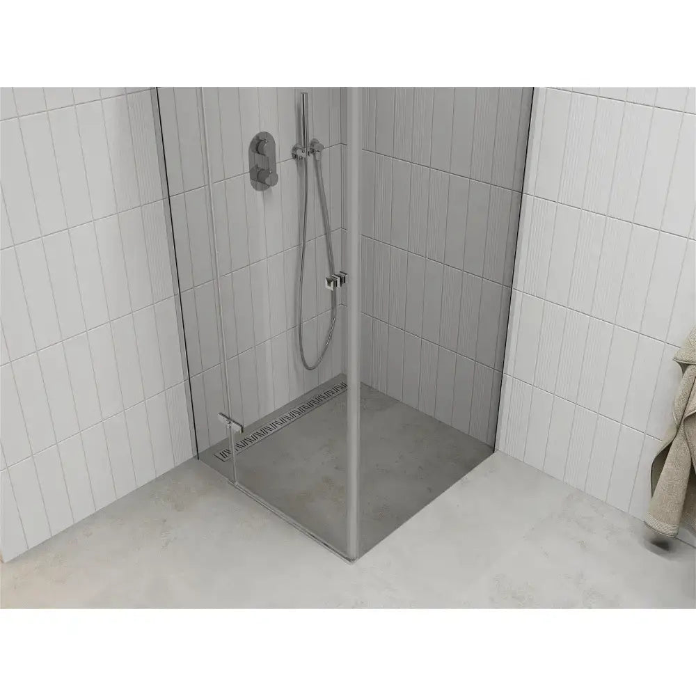 Dusjhjørne med Svingdør 90x90 Cm Krom