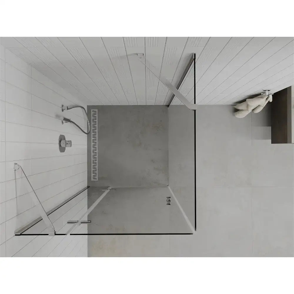 Dusjhjørne med Svingdør 90x90 Cm Krom