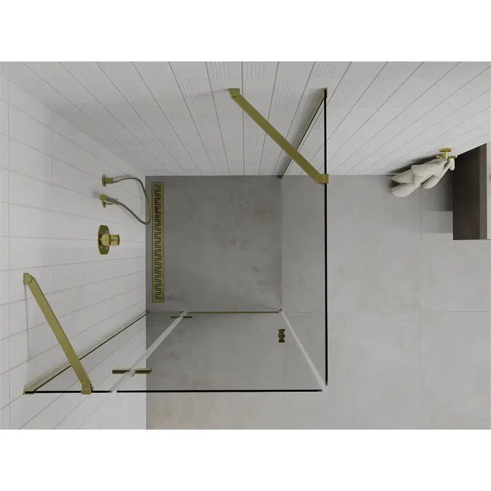 Dusjhjørne Svingbar 80x80 Cm Gull Inngangsbredde (mm): 552