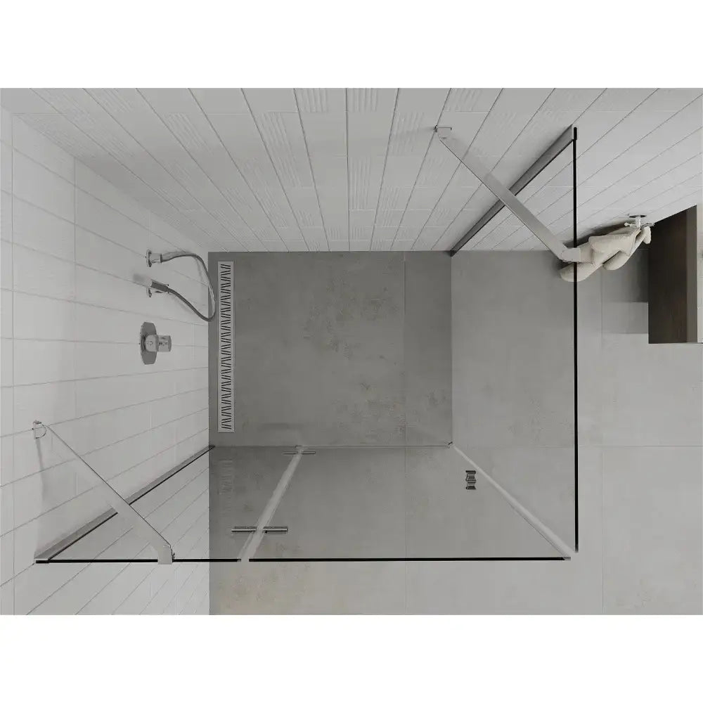 Dusjhjørne Svingbart 100x70 Cm Krom