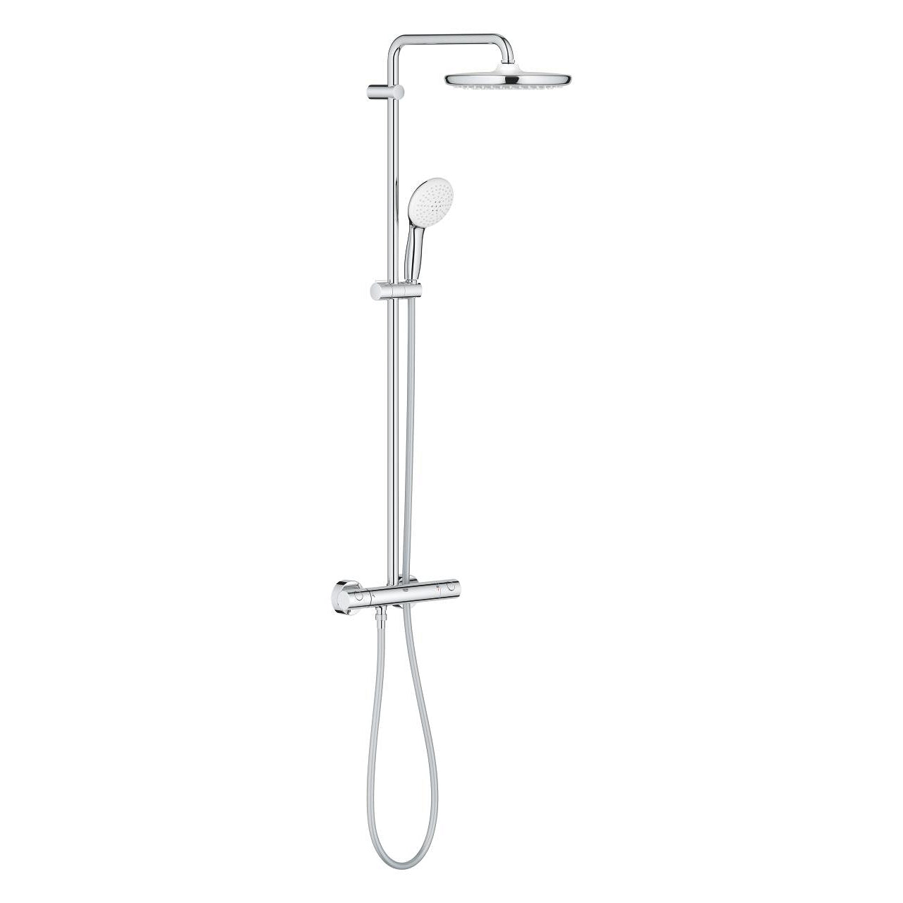 Dusjsett med termostat i krom Grohe Tempesta forfra