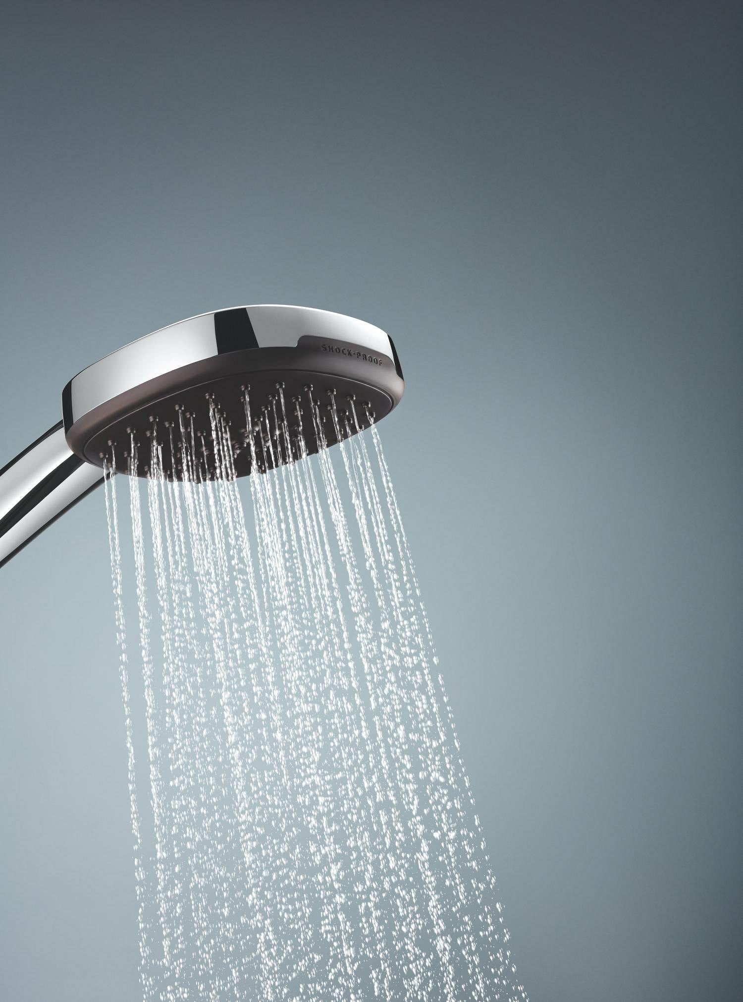 Dusjsett veggmontert krom Grohe Vitalio Comfort detalj nærbilde