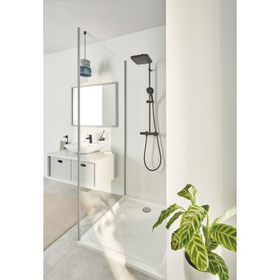 Montert dusjsett veggmontert termostat matt svart Grohe Vitalio Comfort nærbilde