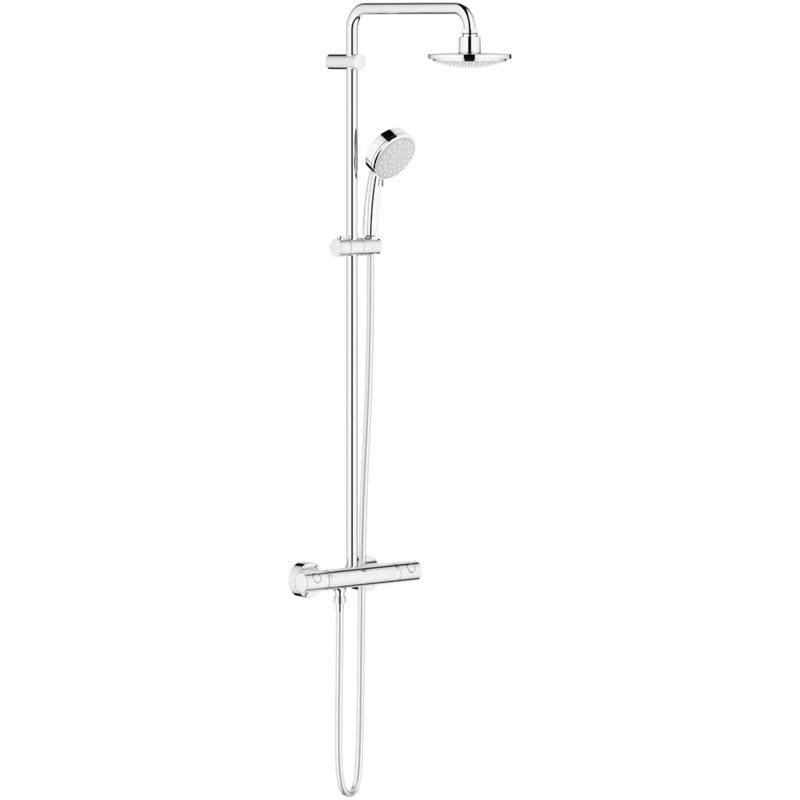 Dusjsystem med termostat krom Grohe New Tempesta Cosmopolitan nærbilde 2