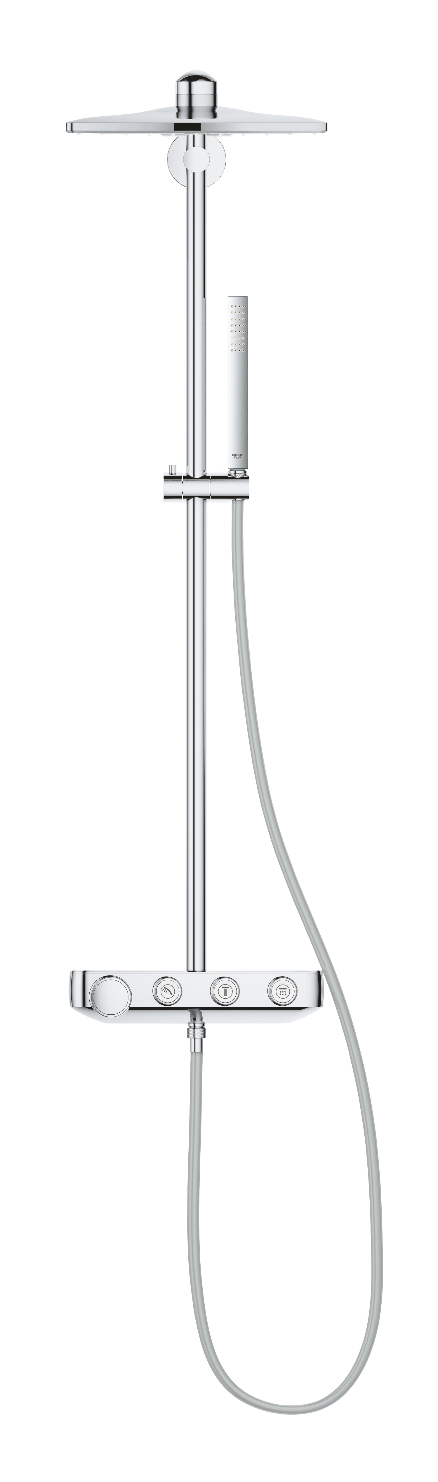 Dusjsystem termostat krom Grohe Euphoria SmartControl 310 Cube Duo bakside