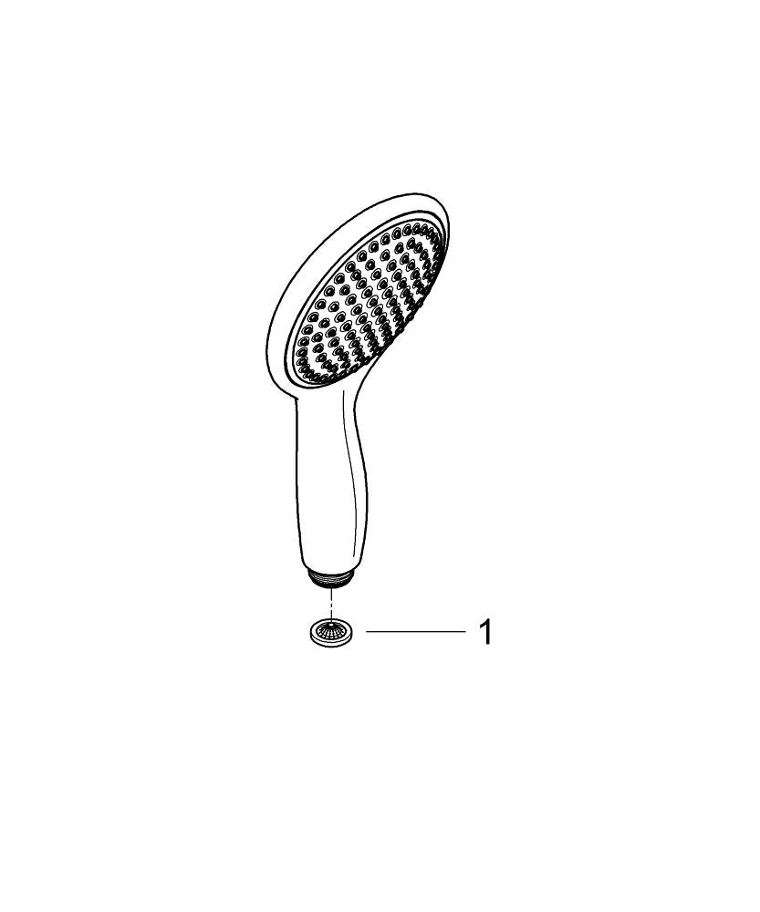 Dusjsystem termostat Moon White bakside