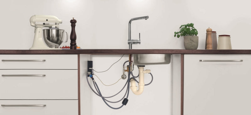Grohe Minta Touch kjøkkenbatteri ettgreps touch krom detalj av tut