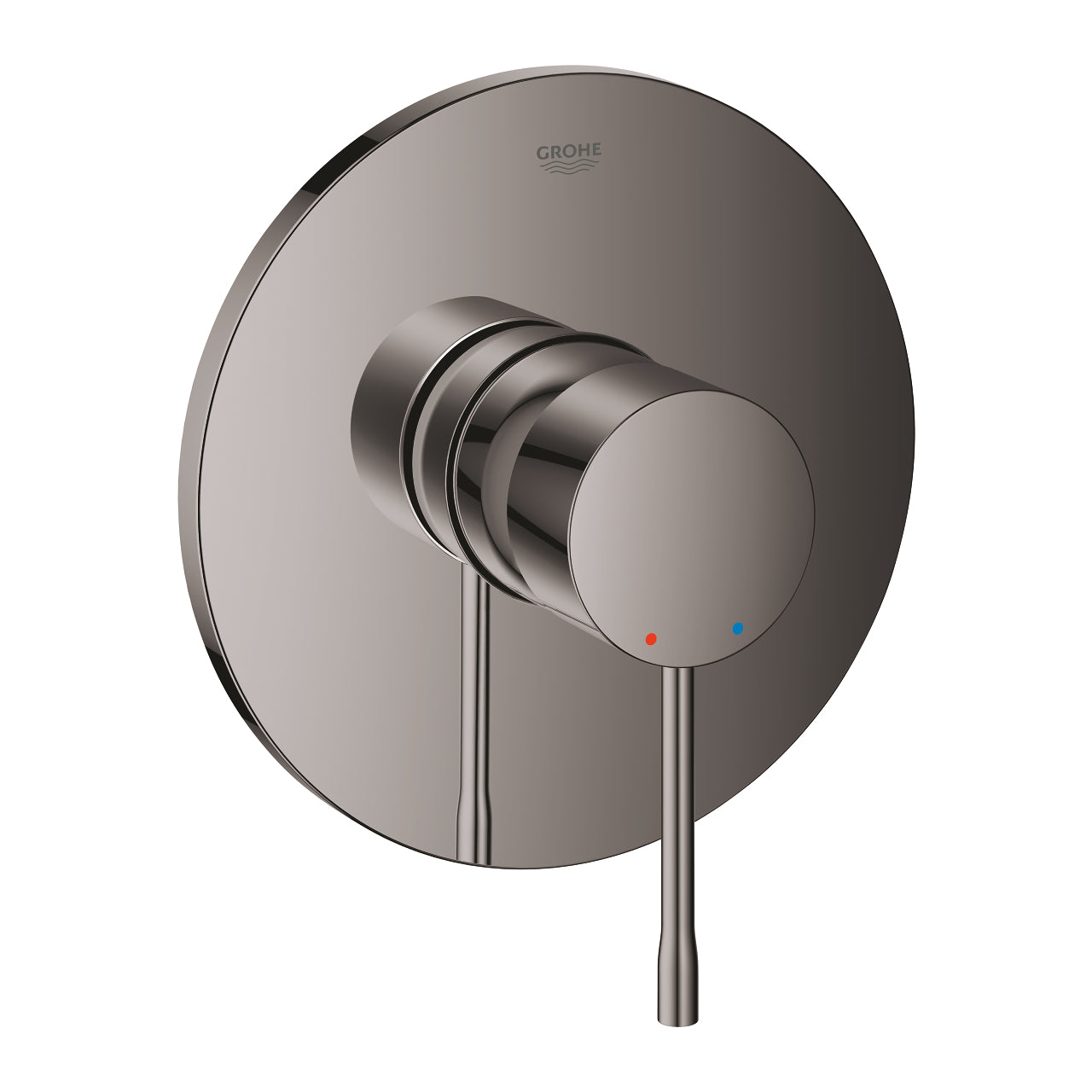 Innbyggingsbatteri ettgreps Hard Graphite Grohe Essence forfra
