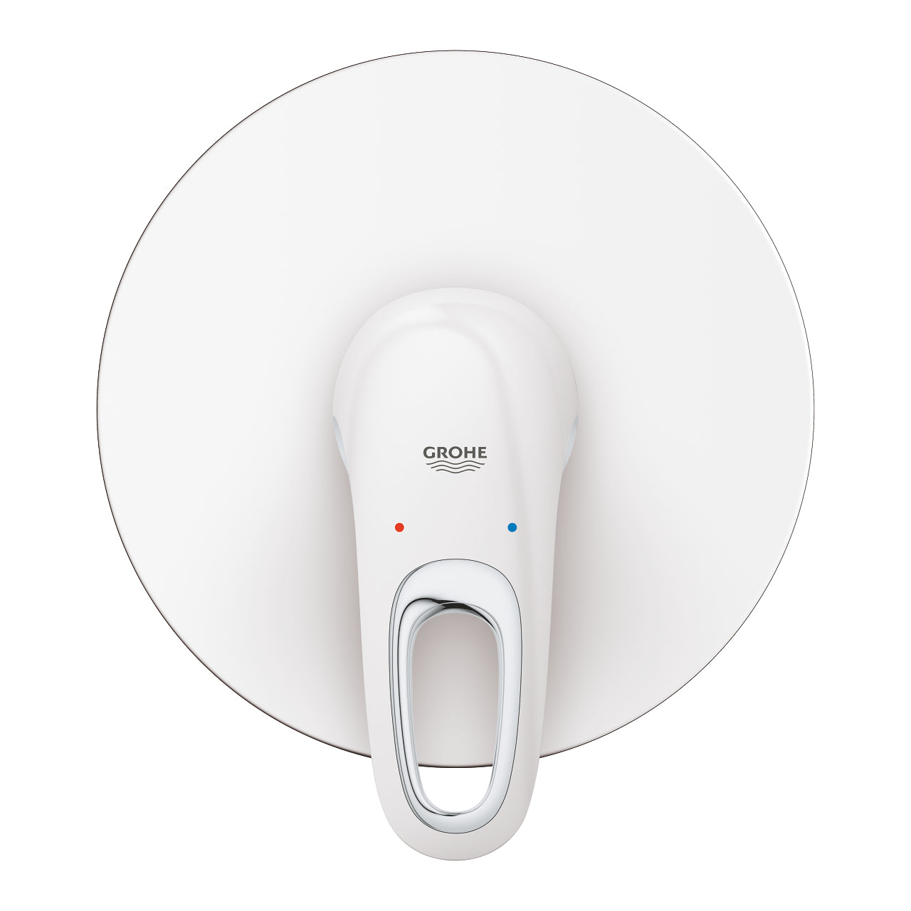 Detalj av Innbyggingsbatteri ettgreps Moon White Grohe Eurostyle