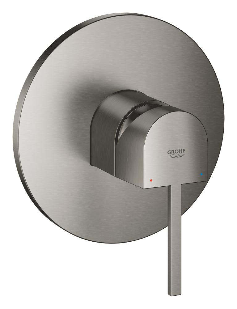 Innbyggingsbatteri ettgreps børstet hard graphite - Grohe Plus forfra