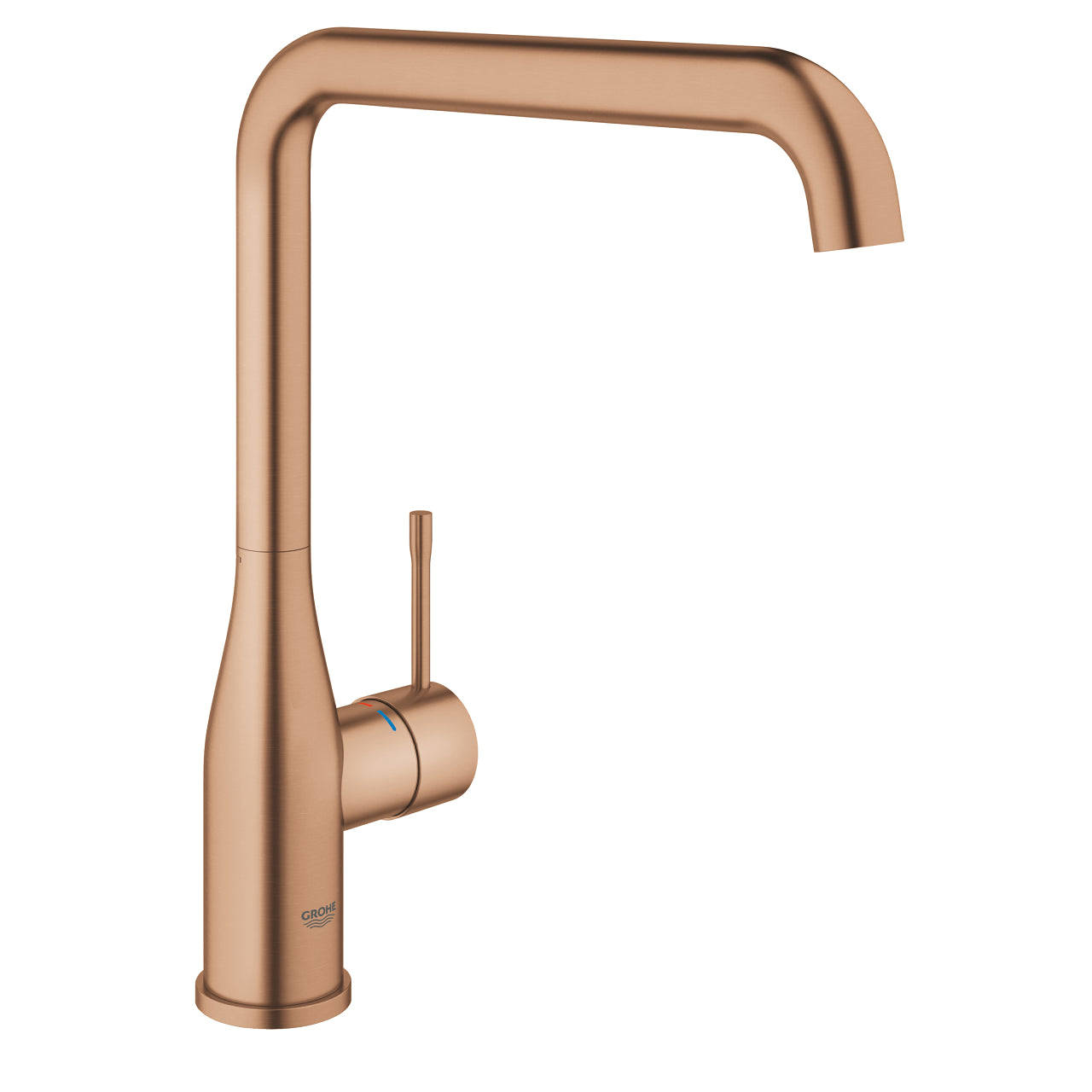 Kjøkkenbatteri ettgreps brushed warm sunset Grohe Essence forfra