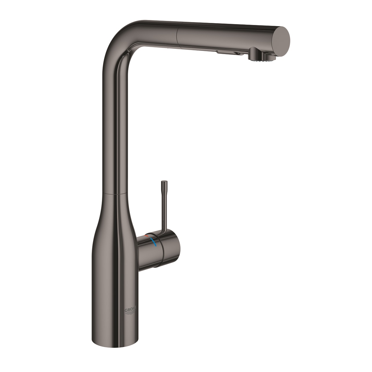 Kjøkkenbatteri ettgreps hard graphite - Grohe Essence forfra