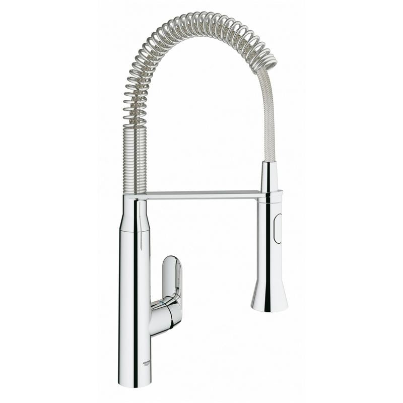 Kjøkkenbatteri krom - Grohe K7 forfra