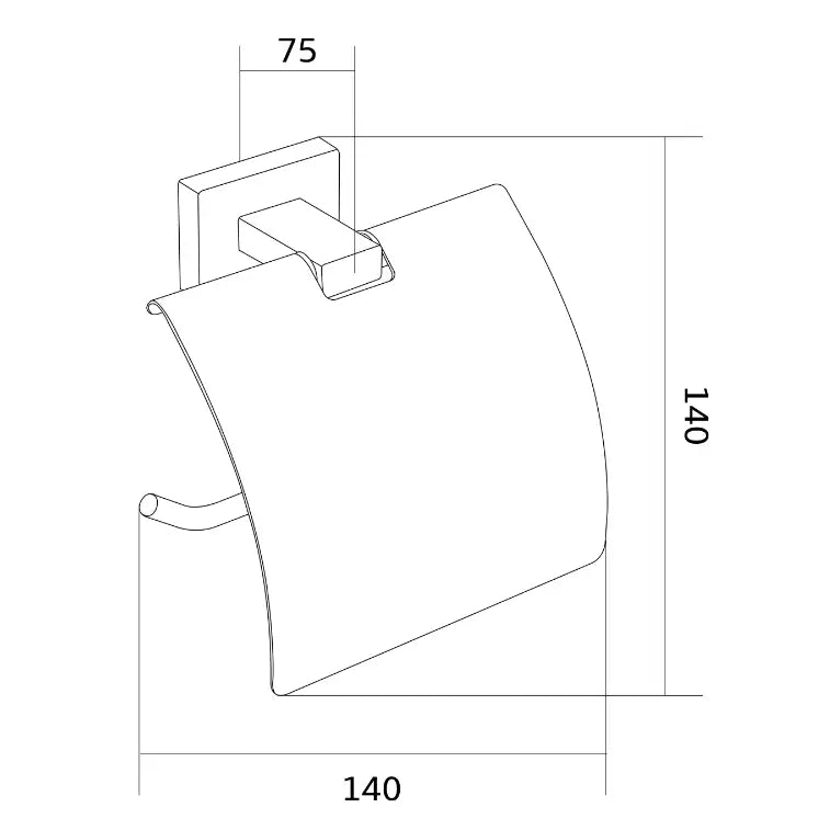 Arno Toalettpapirholder Gull - 7020733