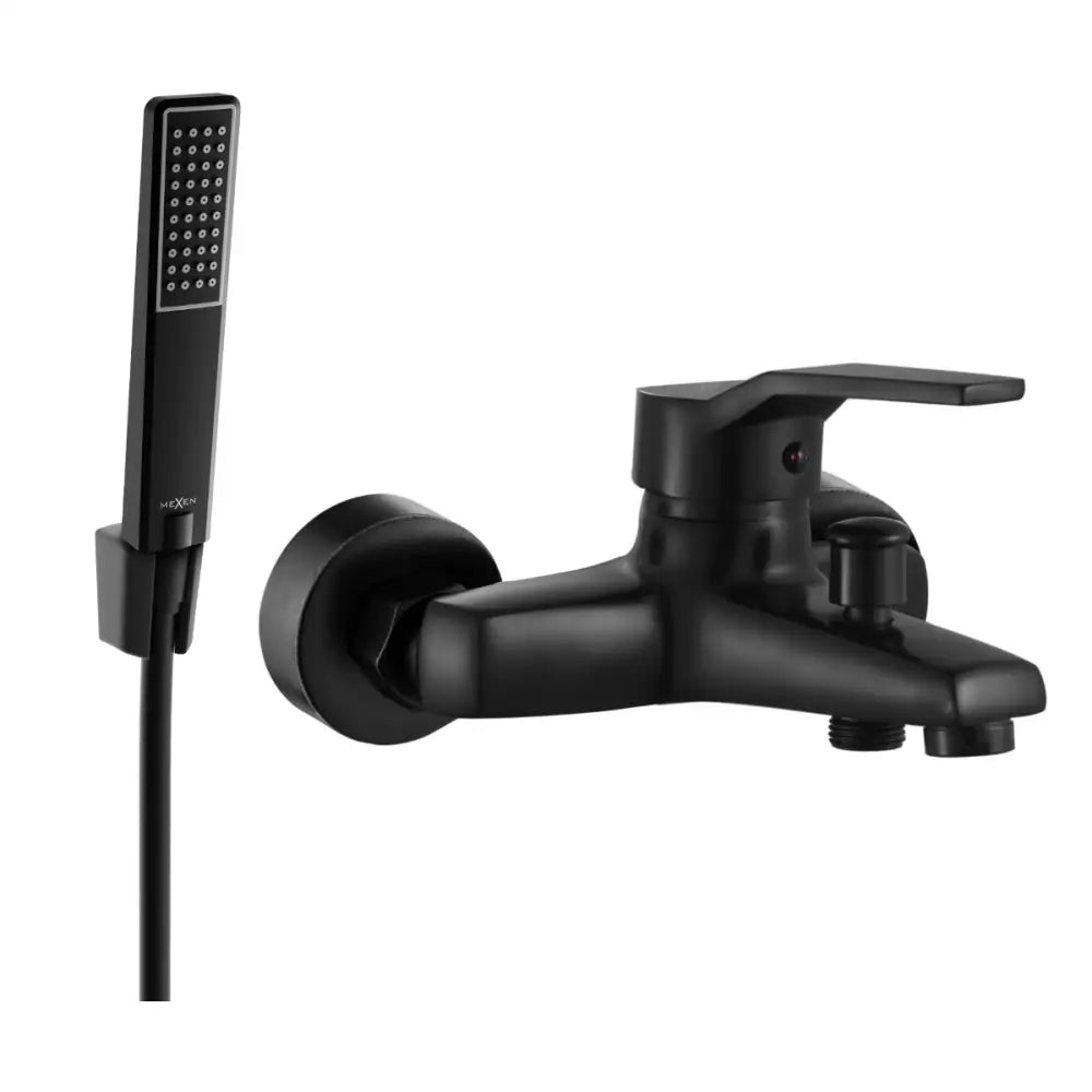 Caro R72 Badekarsbatteri med Dusjsett Sort - 74663r72-
