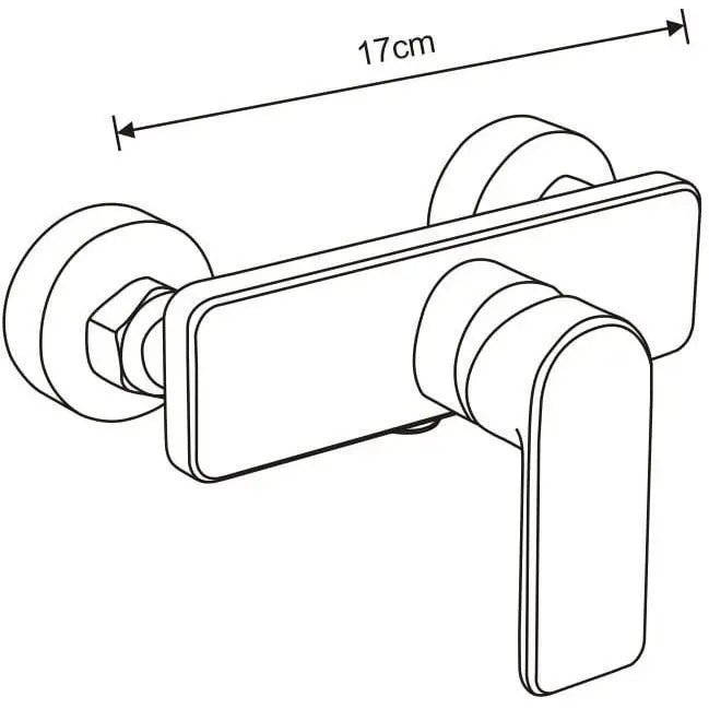 Cetus Dusjbatteri Krom - 744340