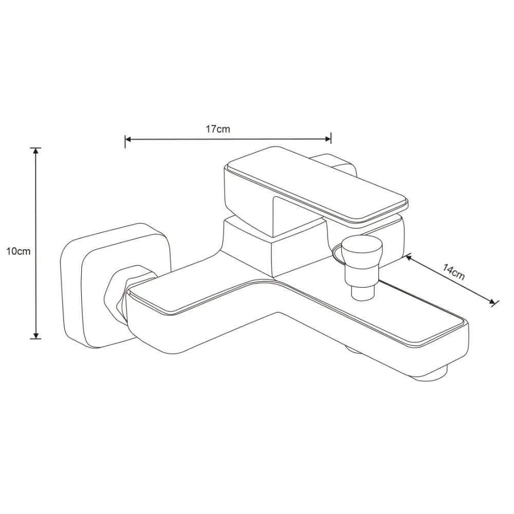 Cetus R77 Badekran med Dusjsett Gull - 74433r77-