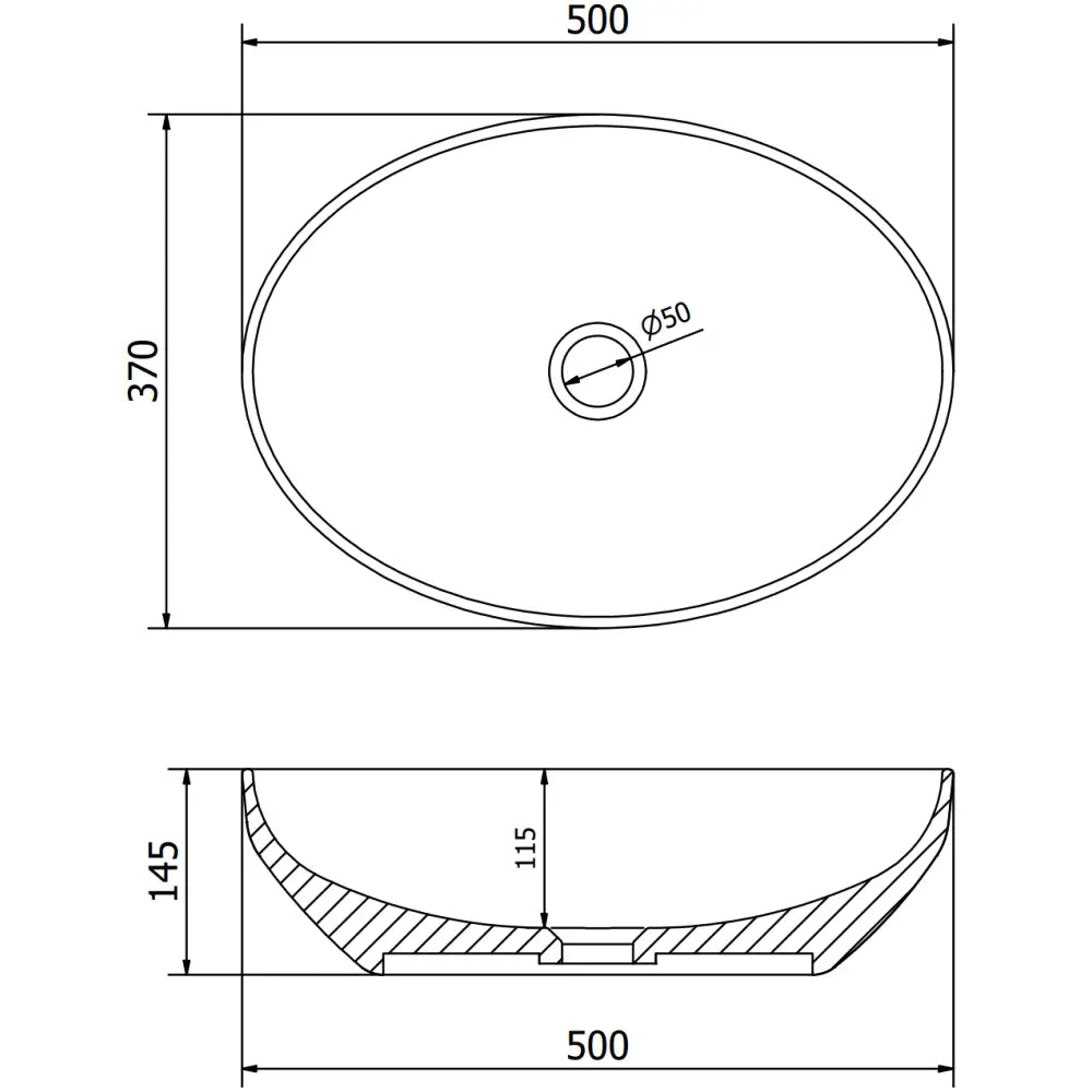 Cornelia Servant for Benkeplate 50x37 Cm Matt Svart