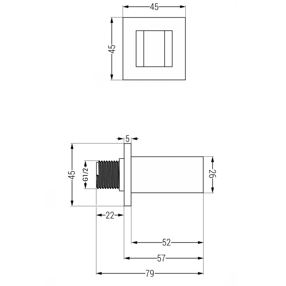 Cube Dusjhåndtak Hvit - 79350-