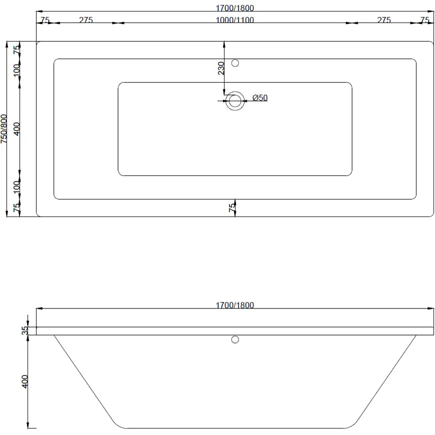 Cube Rektangulært Badekar 180x80 Cm med Kabinett og Enkeltfløyels Dørskjerm 100 Cm Gjennomsiktig Svart