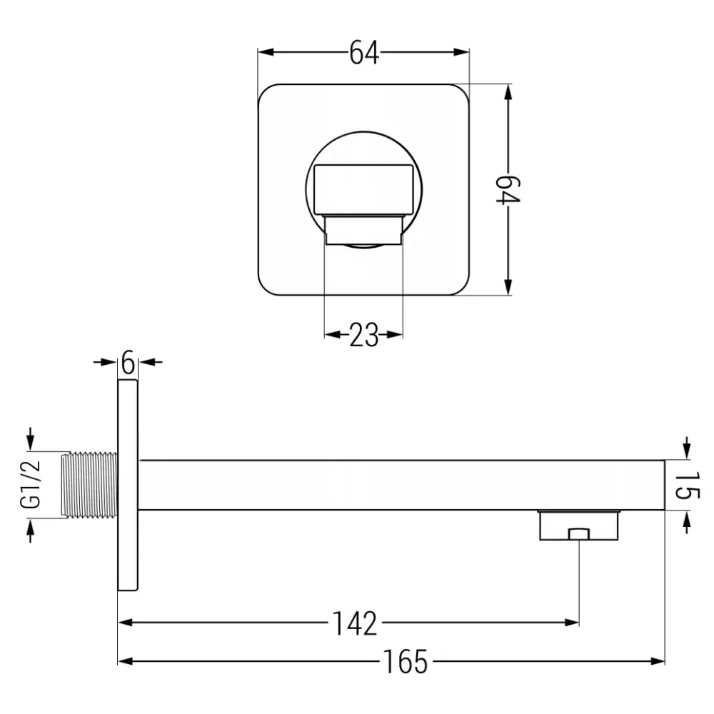 Cube Veggmontert Badekarkran Gull - 79370-